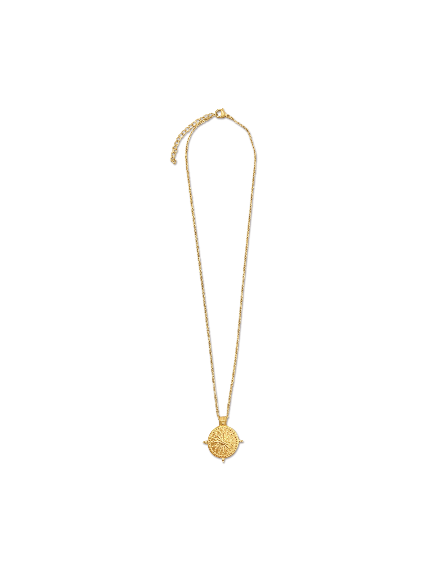 Beckett Sun Disc Pendant Necklace - Radiant & Unique Design