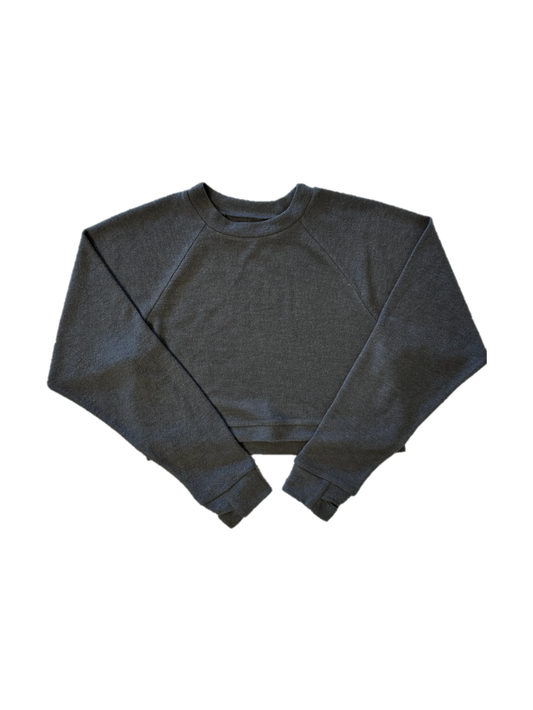 Cuddle Soft Crew Neck High/Low Side Slit