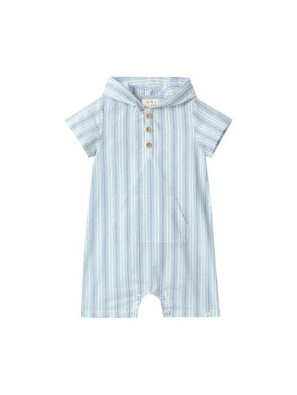 Newlyn hooded Chambray Romper