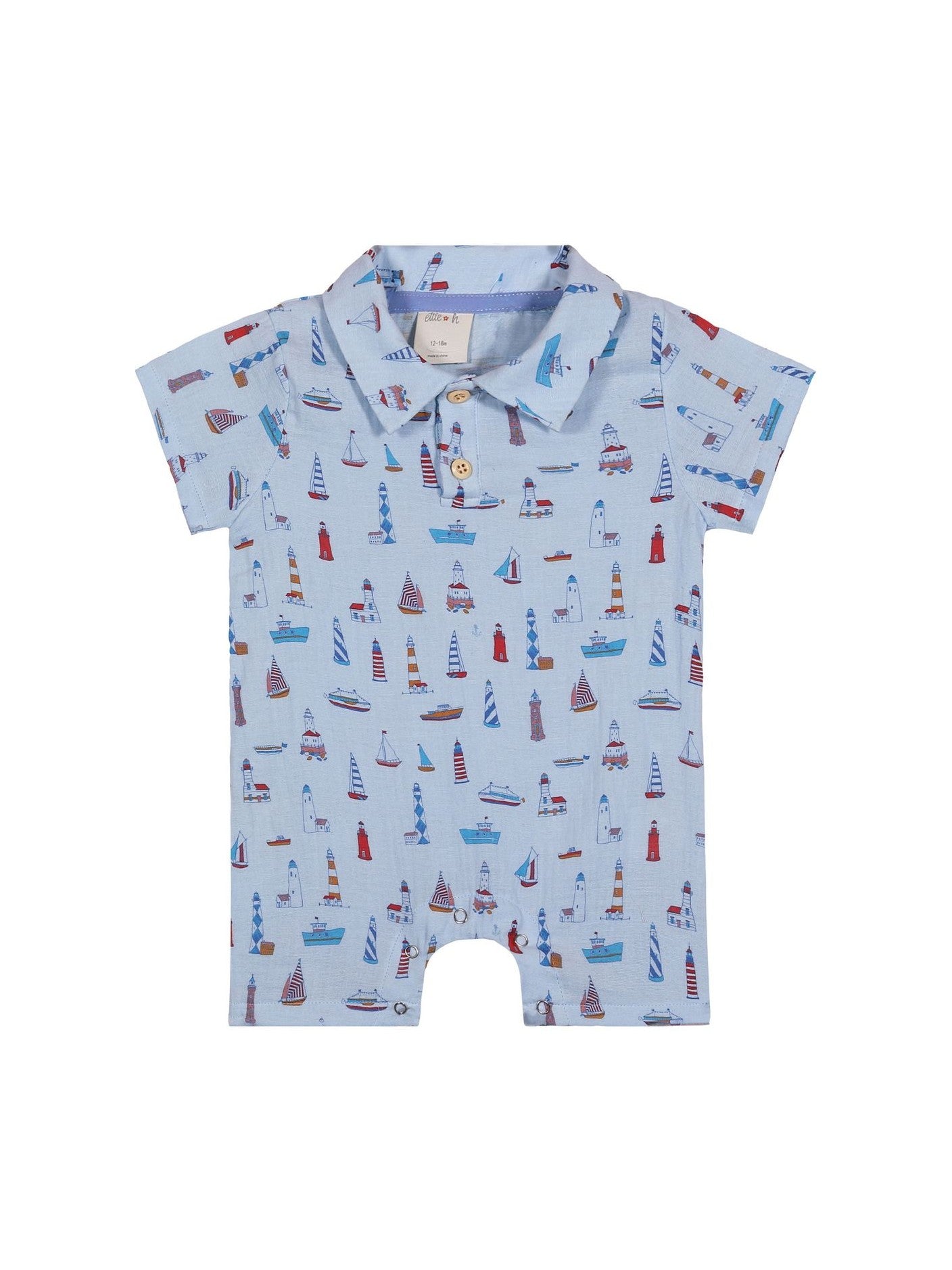 Finley Romper - Lighthouses