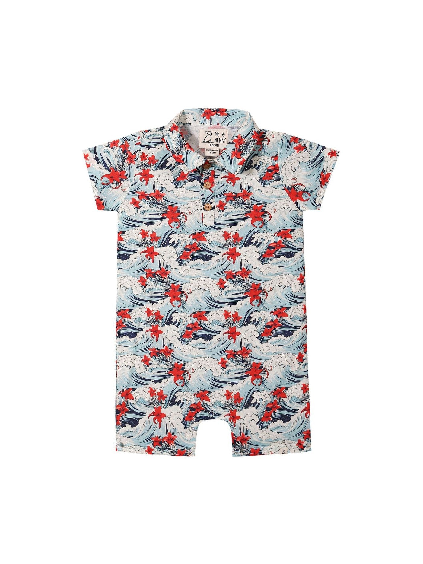 Molokai Hawaiian Waves Romper