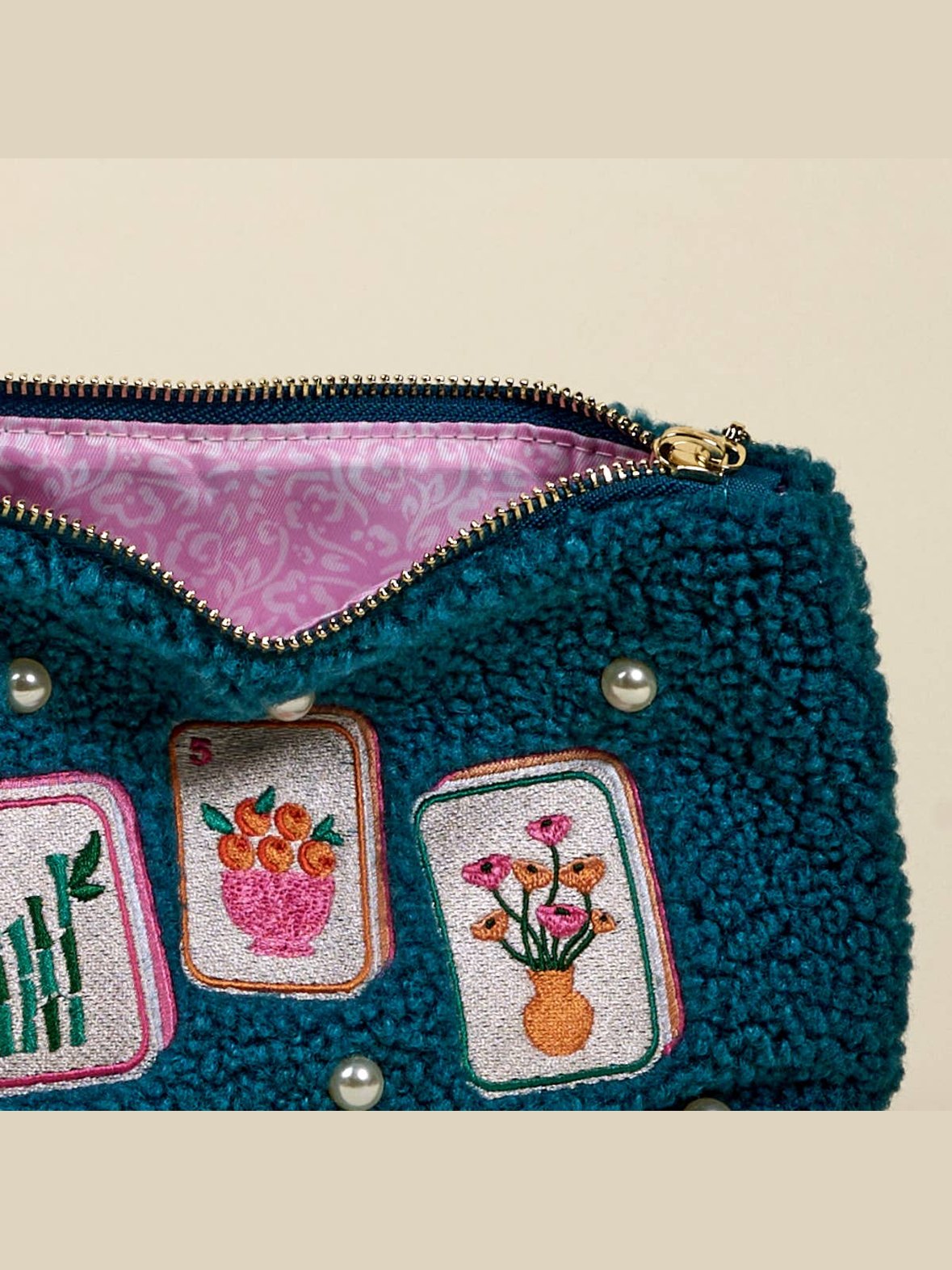 Teddy Pouch–It's Mahj Time