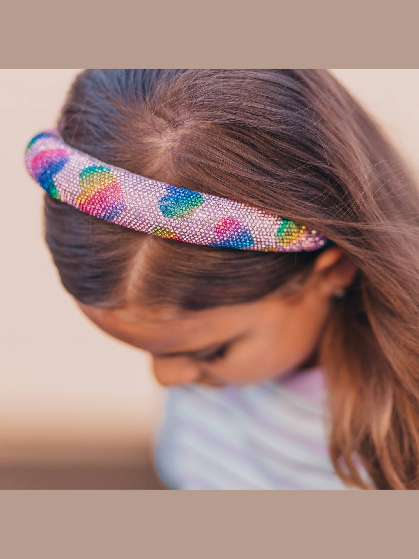 Rhinestone Heart Headband