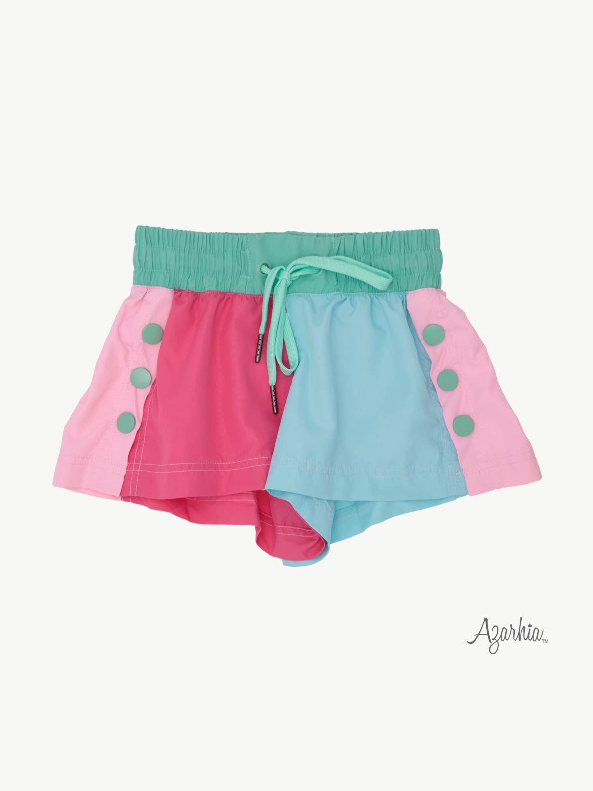 Pinks and Blues Colorblock Short