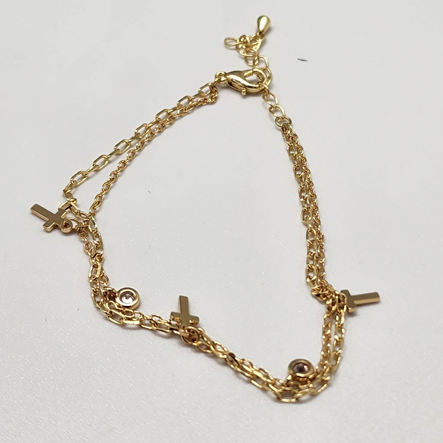 Cross Layered Bracelet