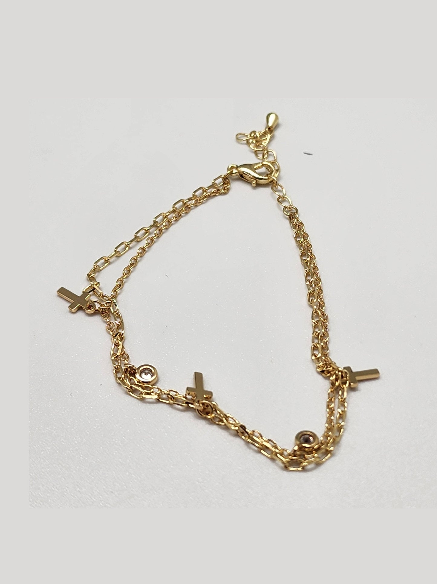 Cross Layered Bracelet