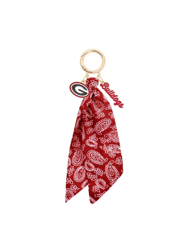 Georgia Bulldogs Logo Bandana Bag Charm