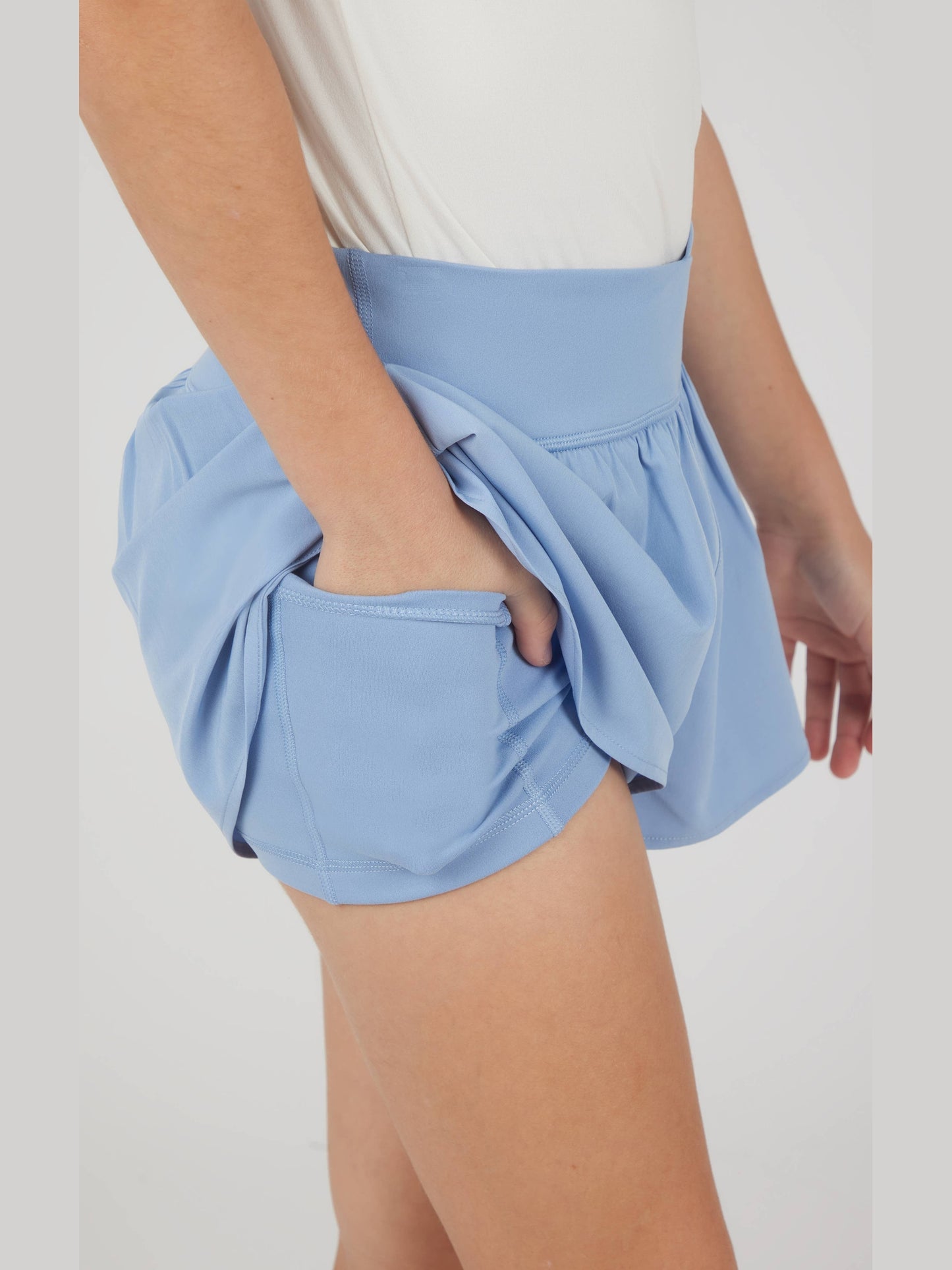 Girls Crossover Hybrid Short with Inner Pant