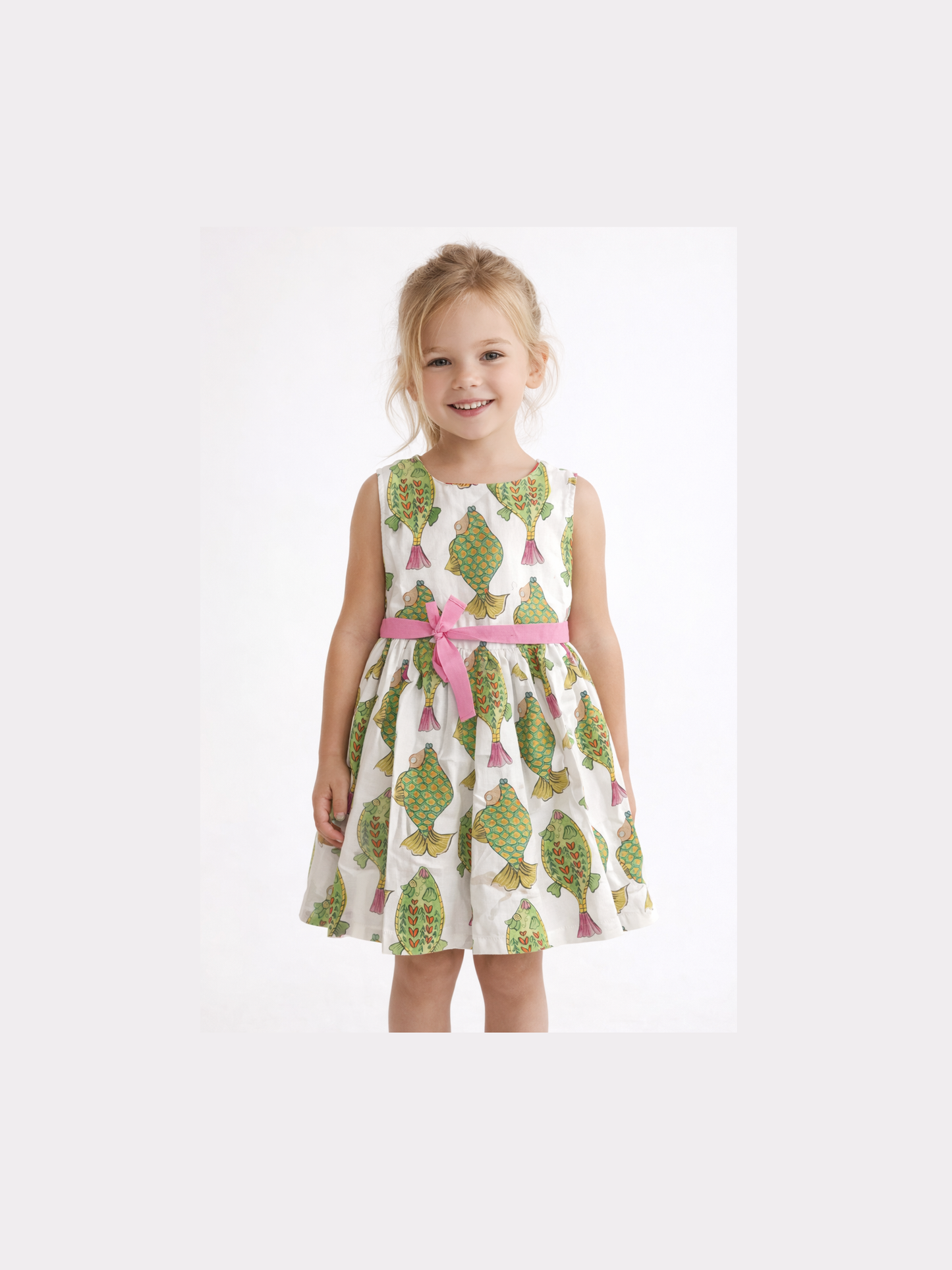 Little Girls Fish Print Dress