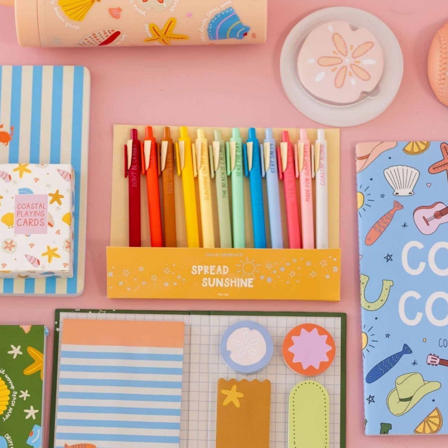 Spread Sunshine Coastal-Inspired Pen Set of 12