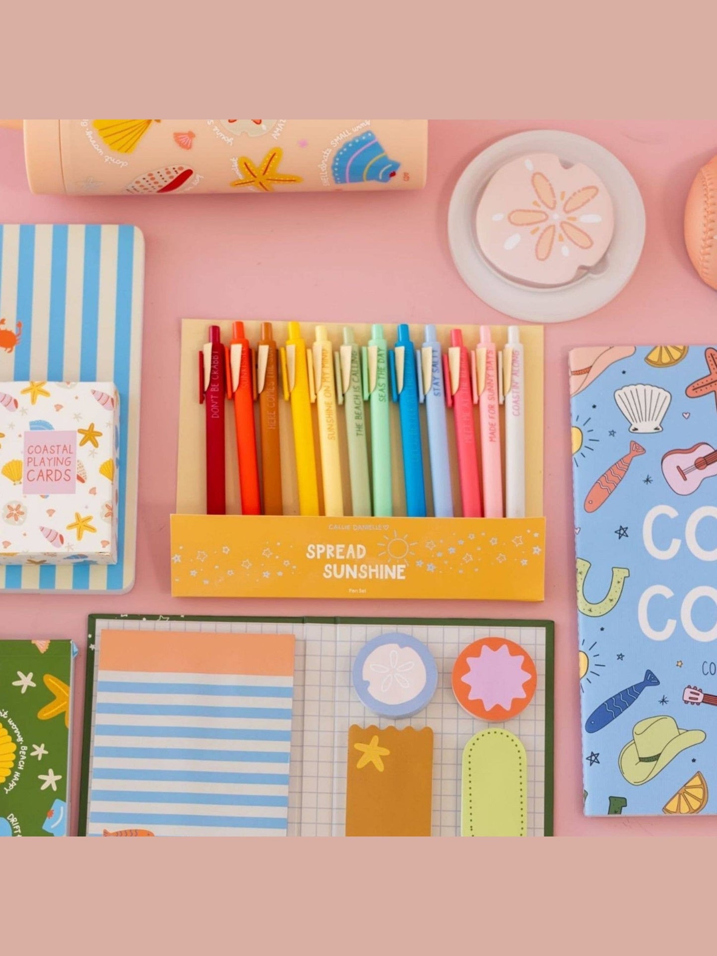 Spread Sunshine Coastal-Inspired Pen Set of 12