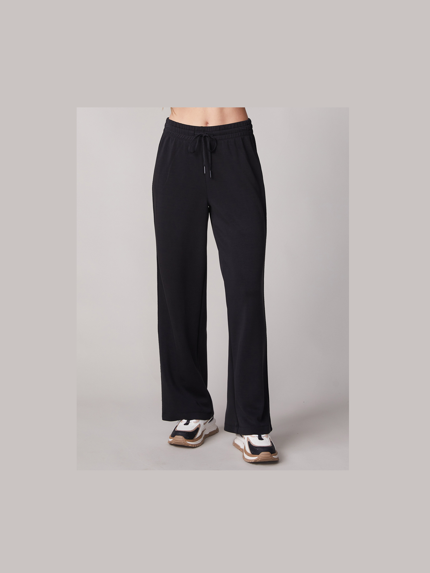 Athletic Striped Pants - Black
