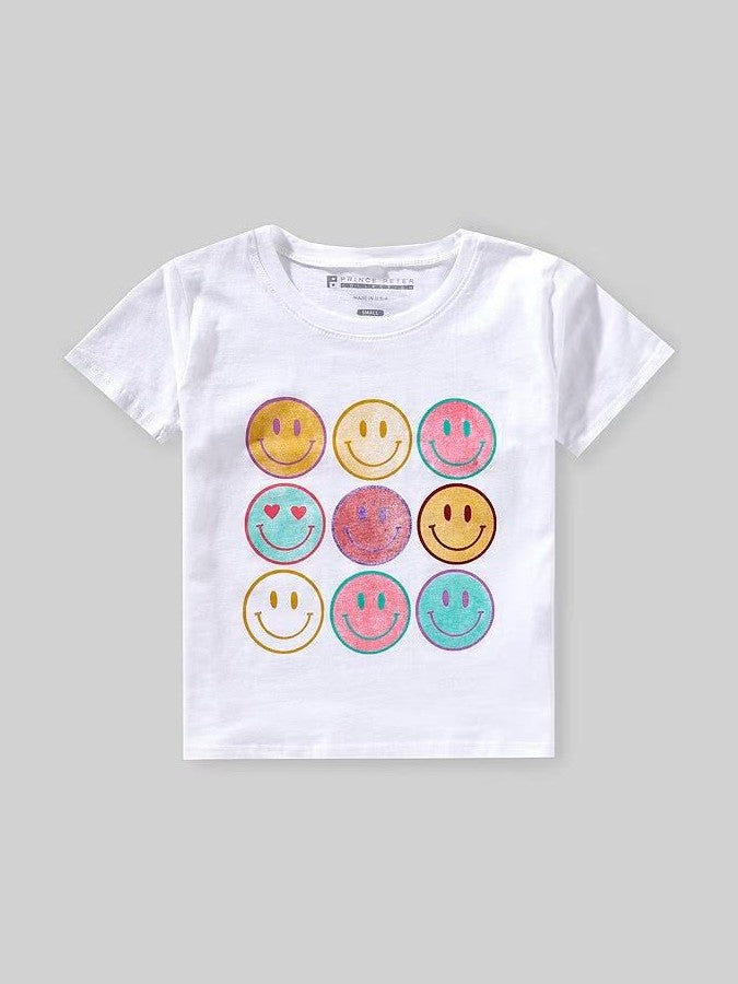 9 Happy Face Crew Tee