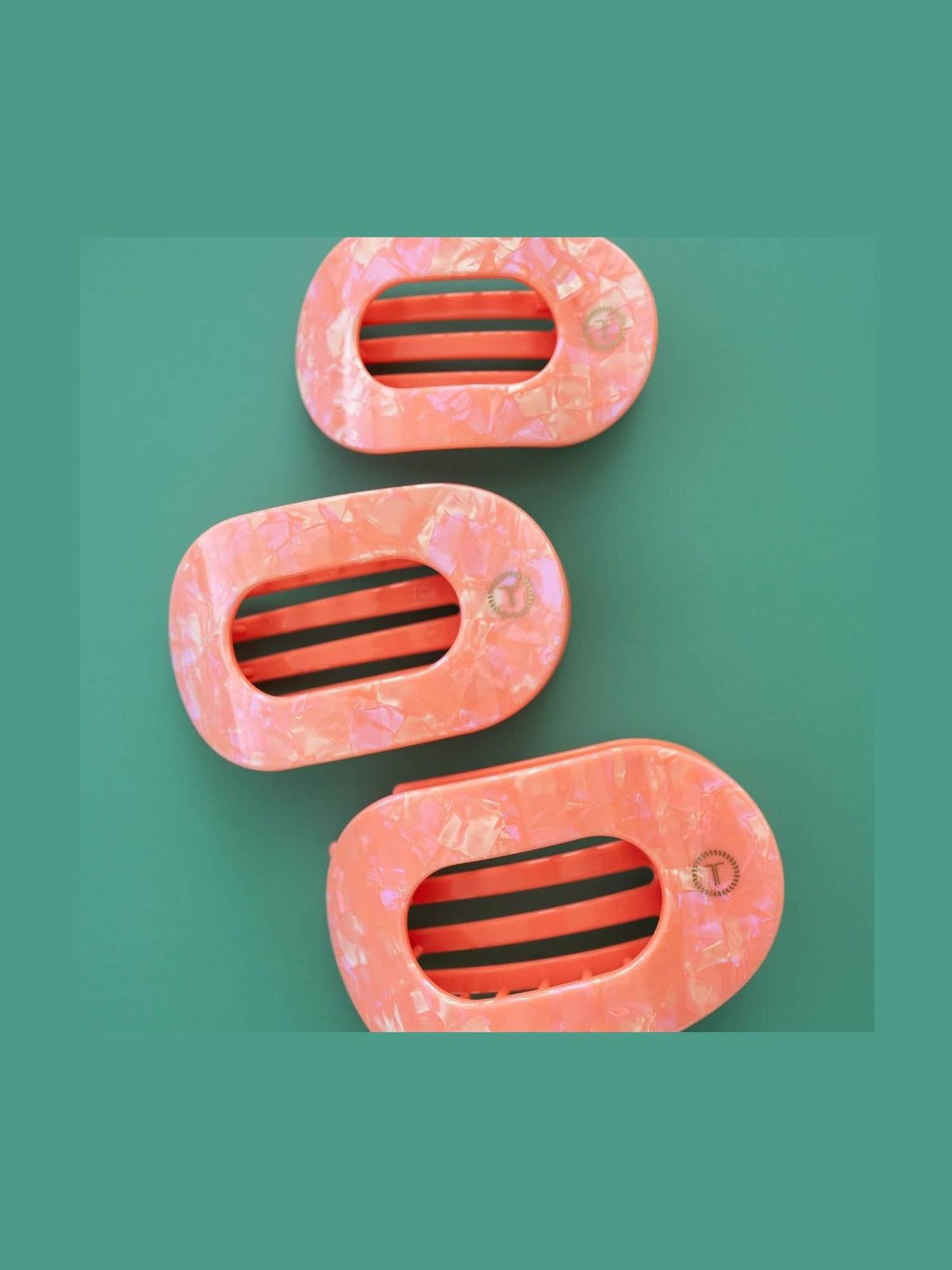 Flat Round Hair Clip | Large | Dreamsicle