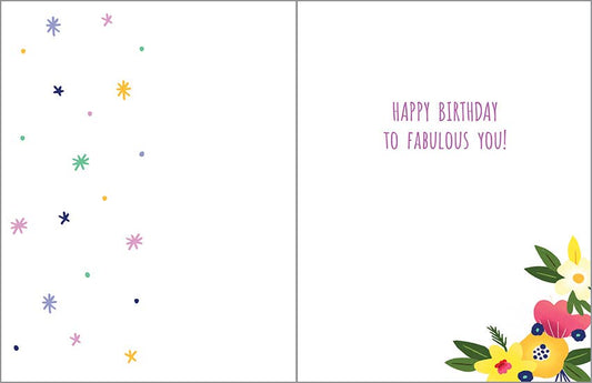 Birthday Greeting Card - Sunglasses Girl