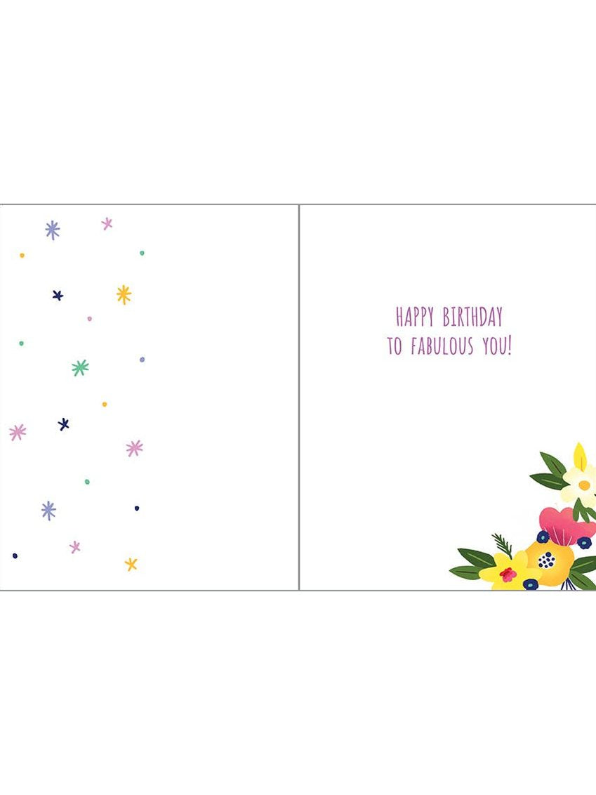 Birthday Greeting Card - Sunglasses Girl