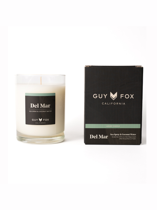 Del Mar - Reusable Men's Candle - Sea Spray & Coconut Water