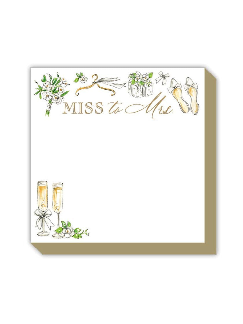 Handpainted Bride Vibes Luxe Notepad