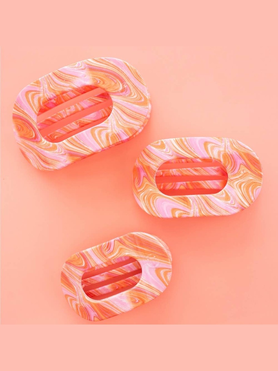 Just Keep Swimming | Large | Flat Round Hair Clip
