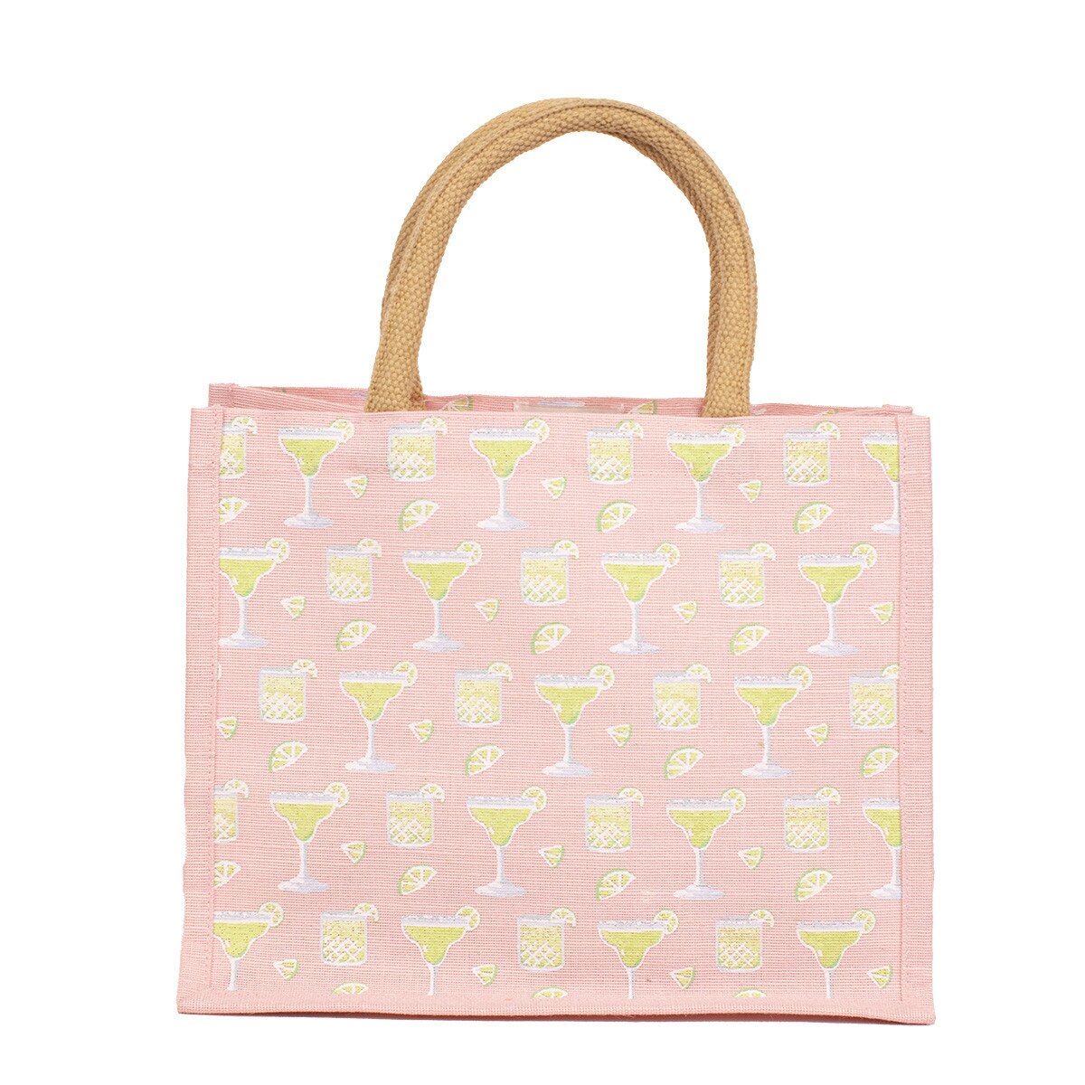 Salty But Sweet Juco Tote Bag- Pink