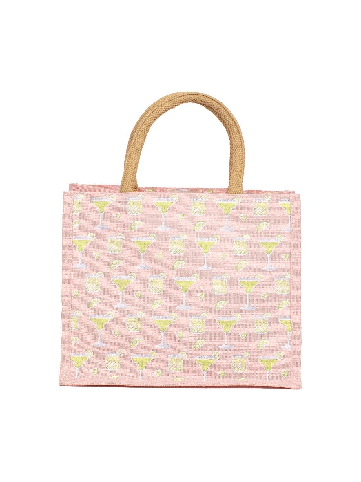 Salty But Sweet Juco Tote Bag- Pink