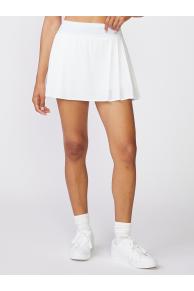 Flat Front Tennis Skirt - White