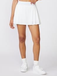 Flat Front Tennis Skirt - White