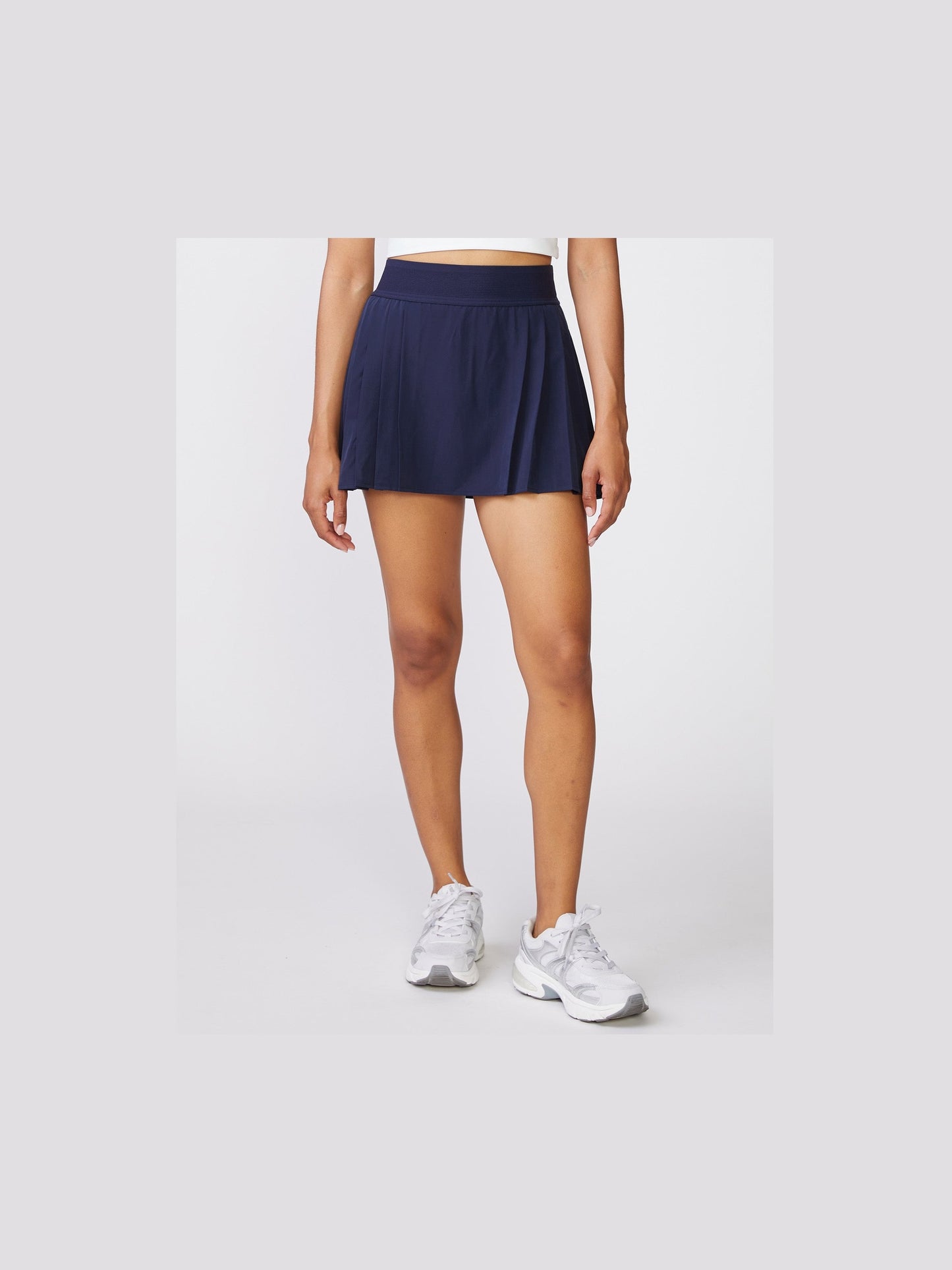 Flat Front Tennis Skirt - Mood Indigo