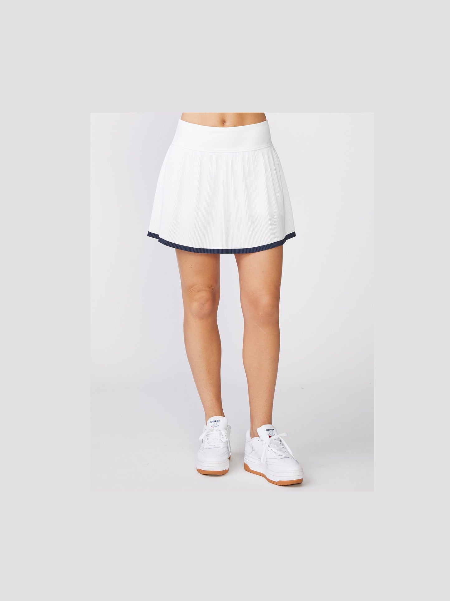 Micro Pleated Skort - White Mood Indigo