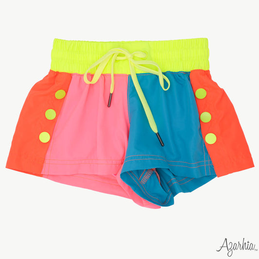 Pink Neon Colorblock Short