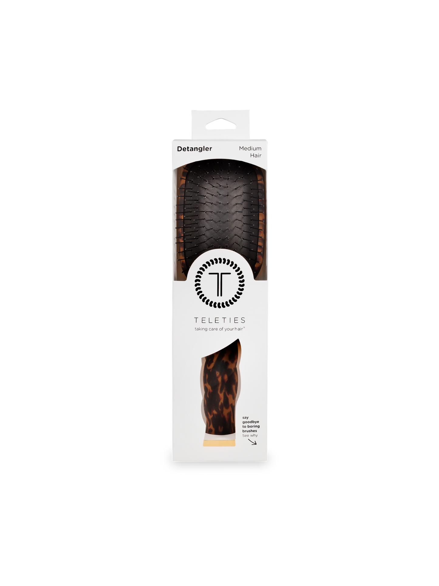 Detangler Hair Brush for Medium Hair - Tortoise