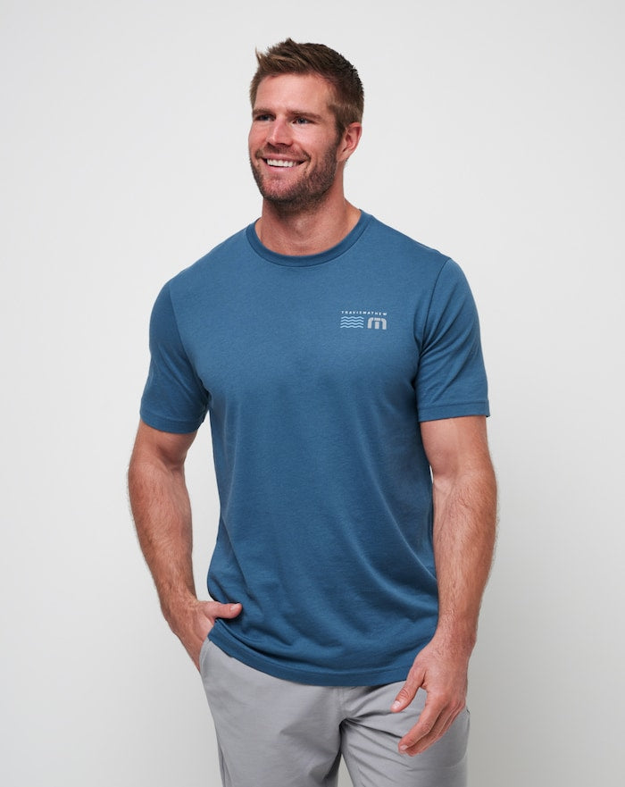 Best Behavior T-Shirt - Travis Mathew Signature Palms Print