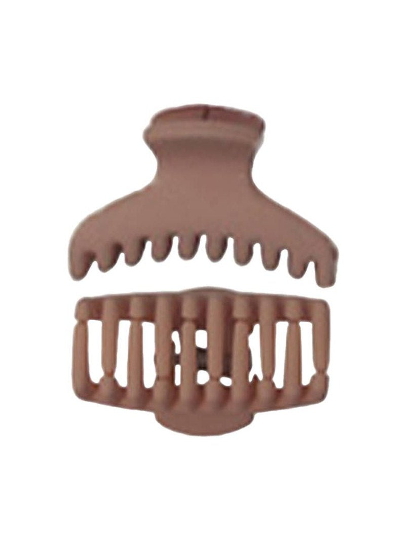 Mini Matte Curve Plastic Clip Hair Claw 6 pcs/pack