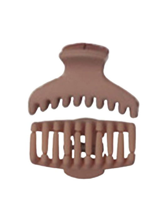 Mini Matte Curve Plastic Clip Hair Claw 6 pcs/pack