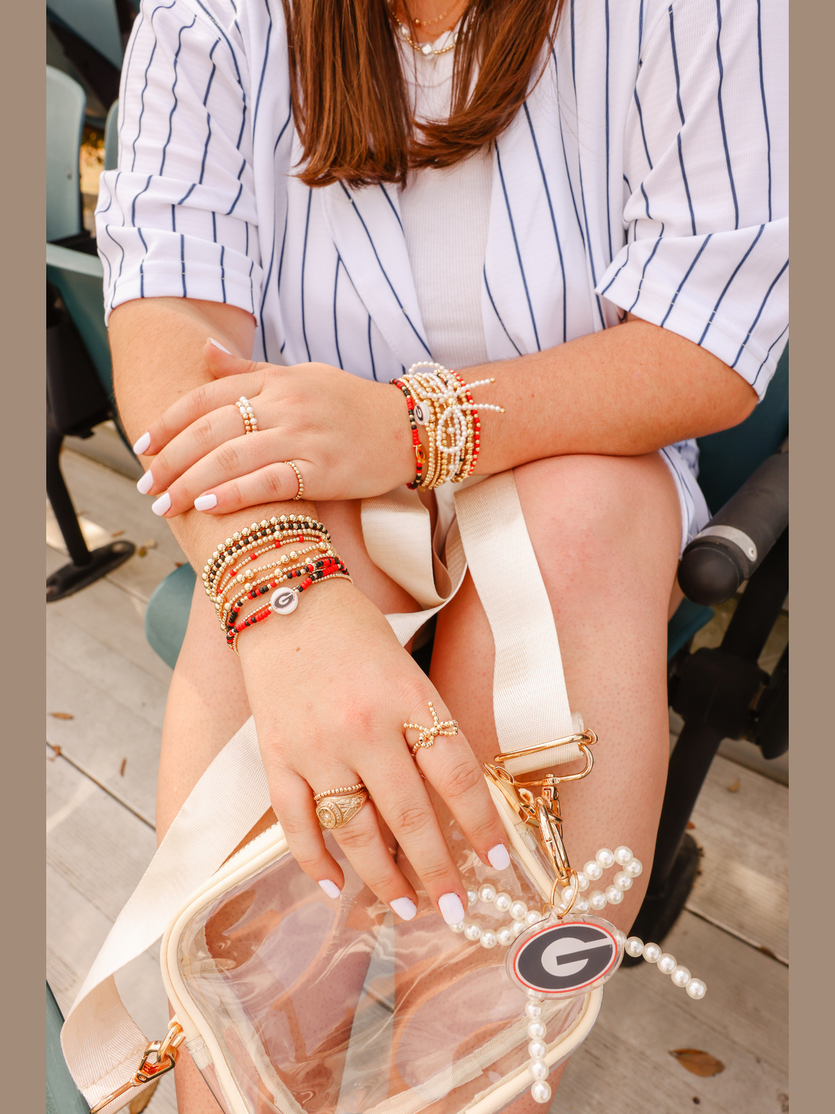 University of Georgia Logo Flip Bracelet on Color
