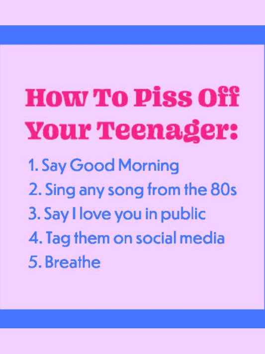 COASTER: Piss off Teenager