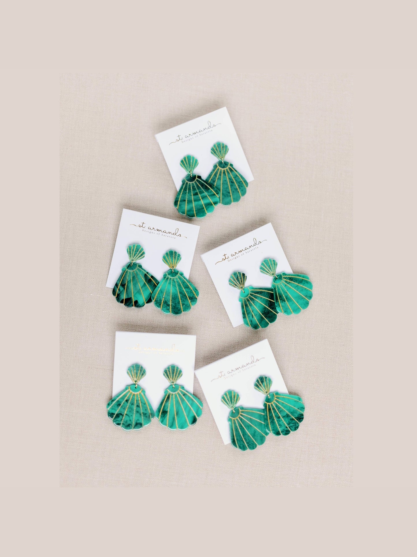 Turquoise Shell Statement Earrings