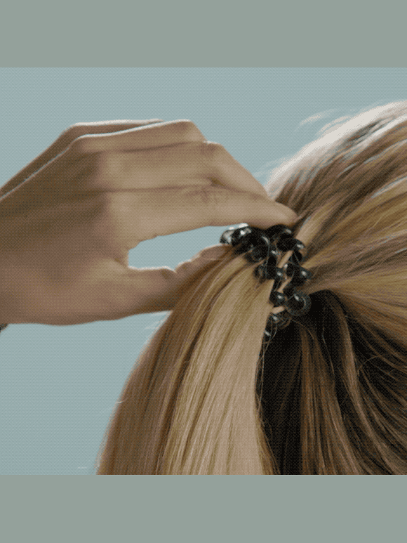 Spiral Hair Coils | Large | Jet Black Hair Ties