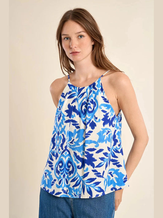 Woven Camisole - Blue Alizee