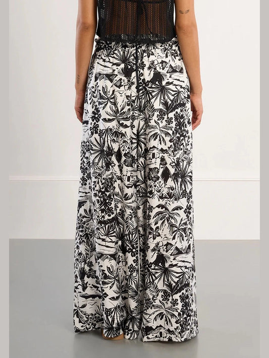 Woven Pants - Black Hawaii
