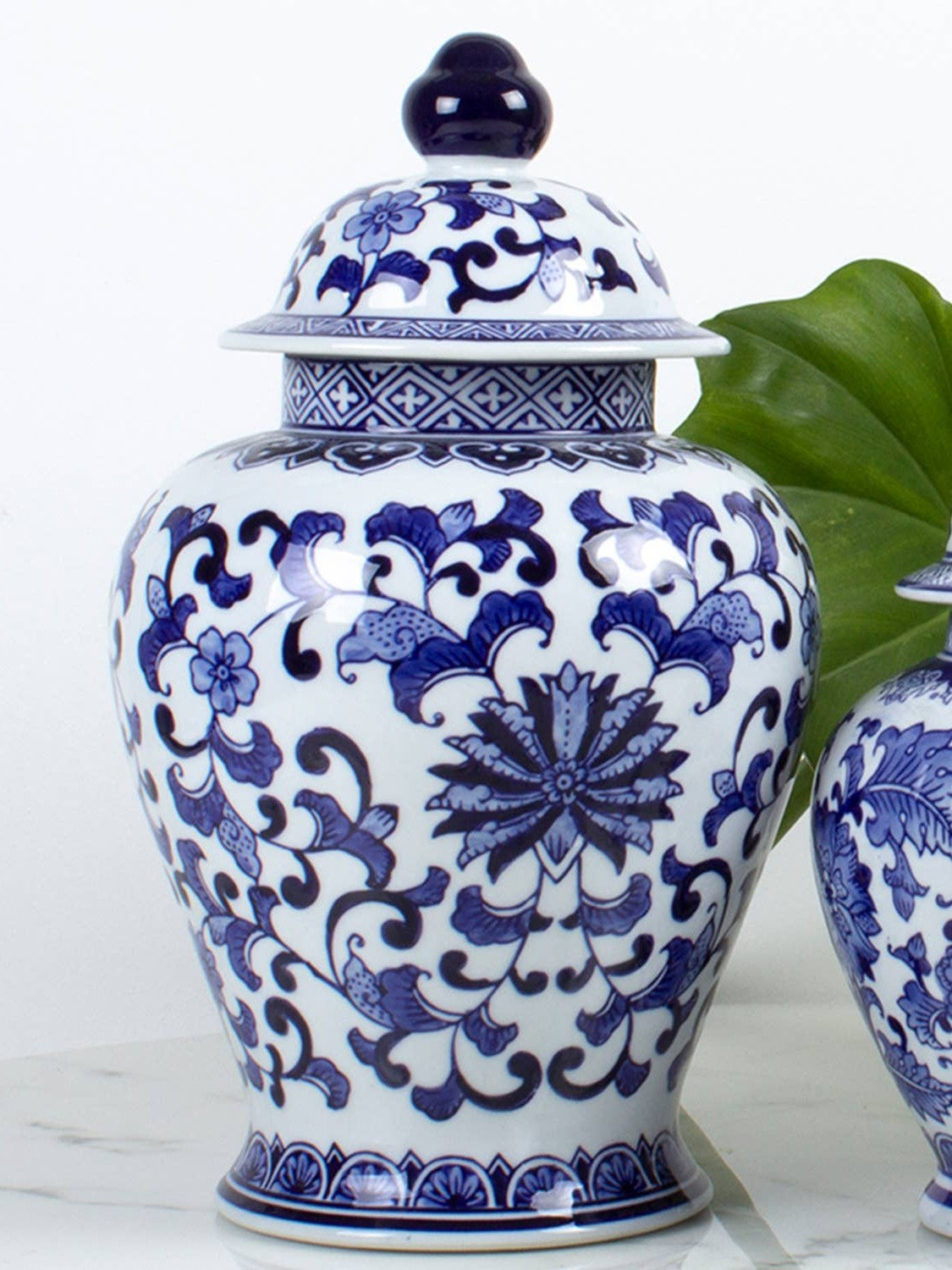 Extra Large Porcelain Chinoiserie Ginger Jar