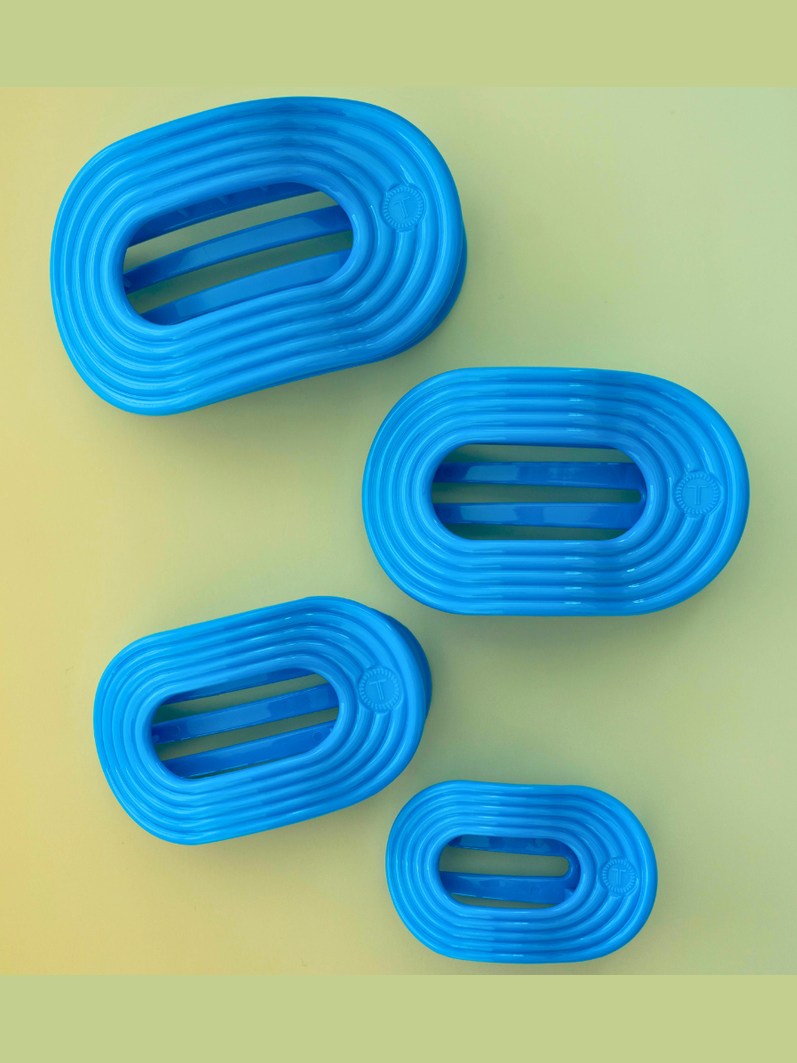 Flat Round Hair Clip | Small | Miami Vice