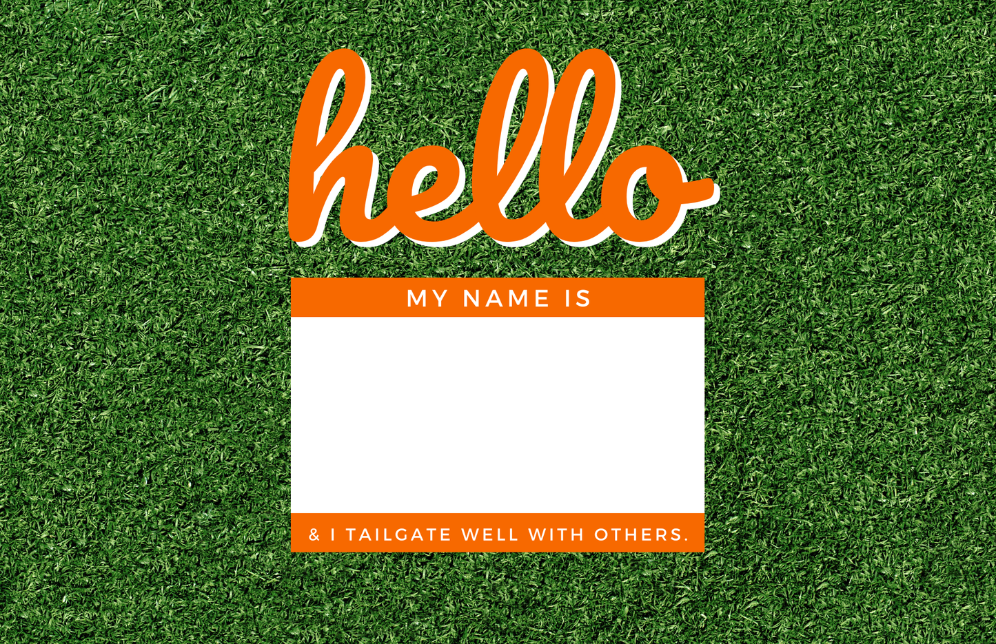 Acrylic Tray GAMEDAY ORANGE Inserts - Set of 10