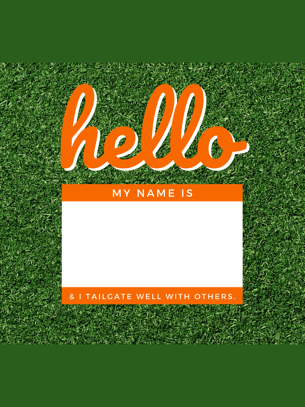 Acrylic Tray GAMEDAY ORANGE Inserts - Set of 10