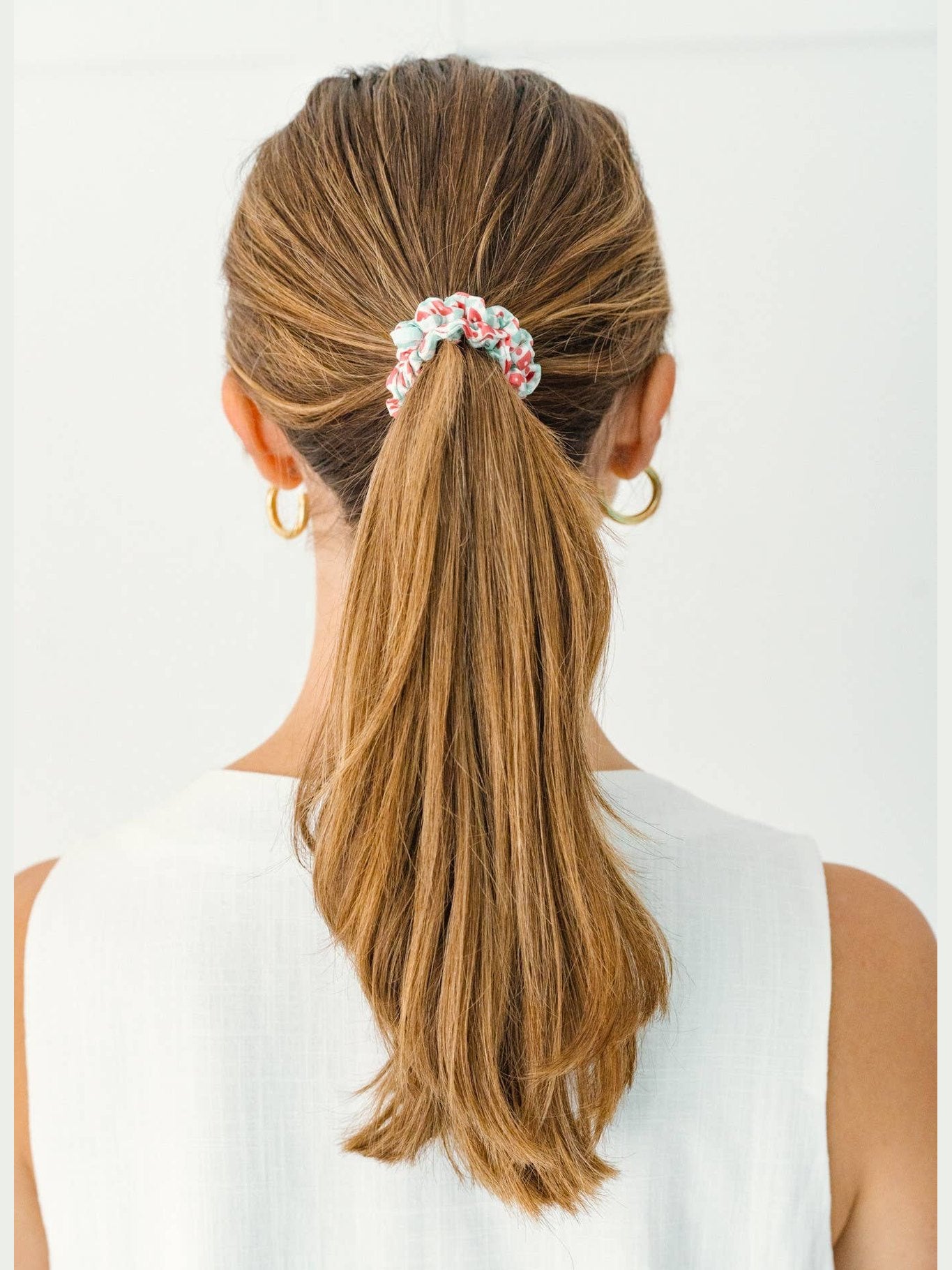 Hair Scrunchie | Small | Calming Coral
