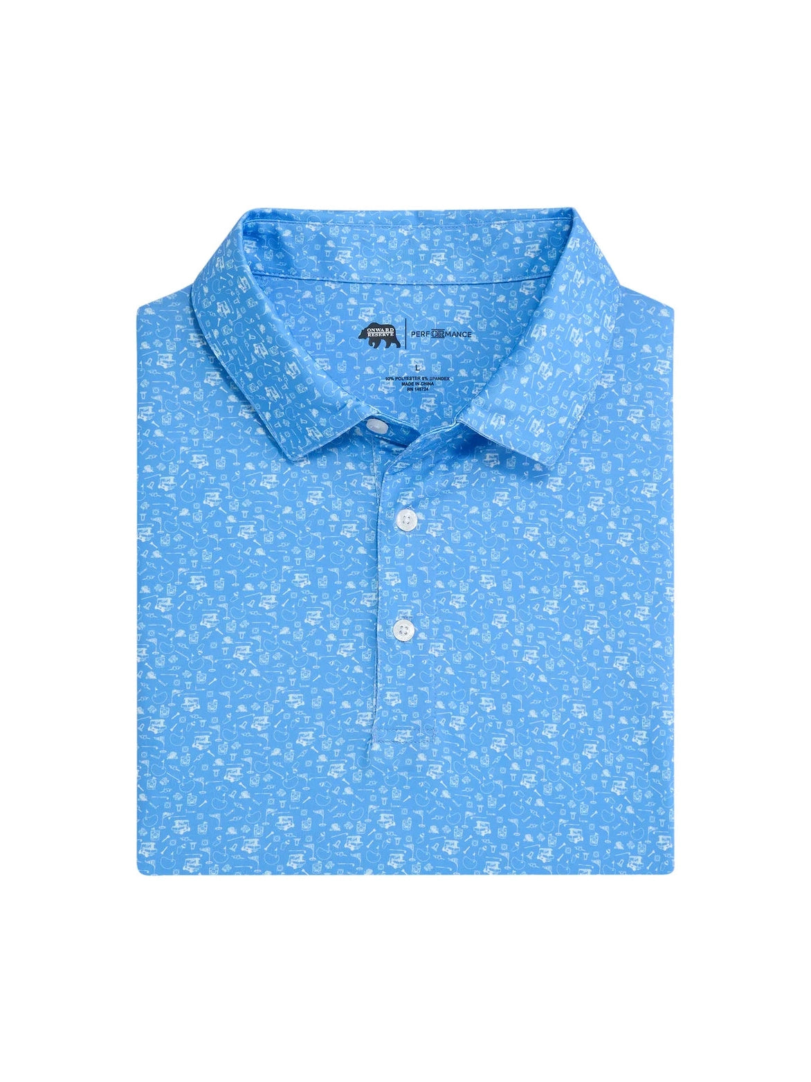 19th Hole Printed Performance Polo - Provence