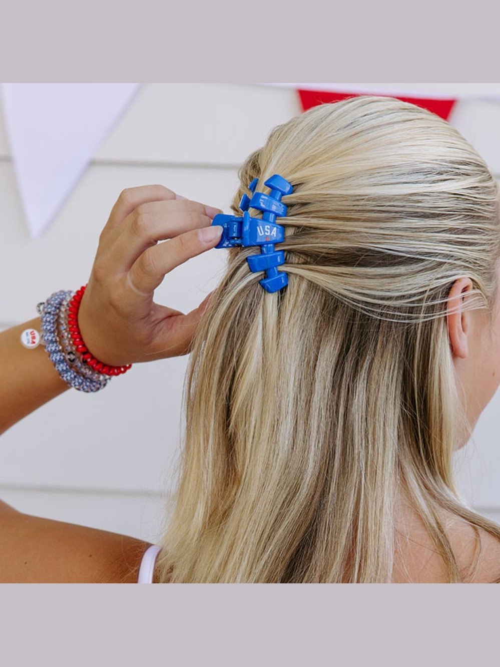 Classic Hair Clip | Small | USA Blue