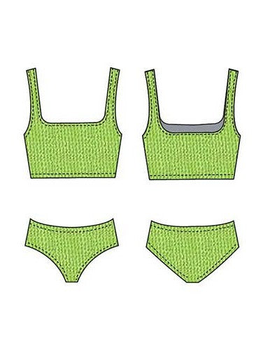 Kids Crinkle Two Piece tankini