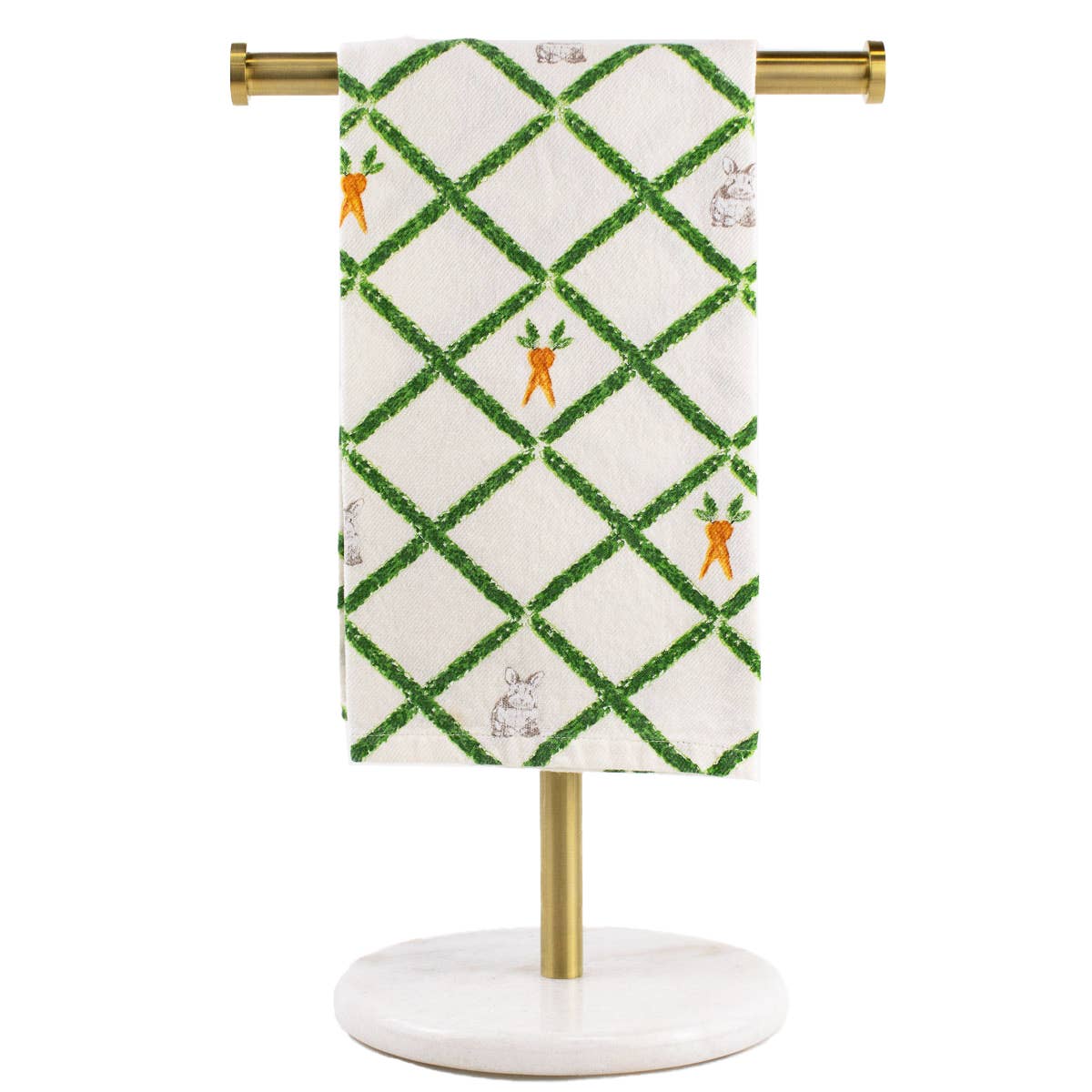 Boxwood Trellis Bunny Hand Towel Cream/Multi 20x28