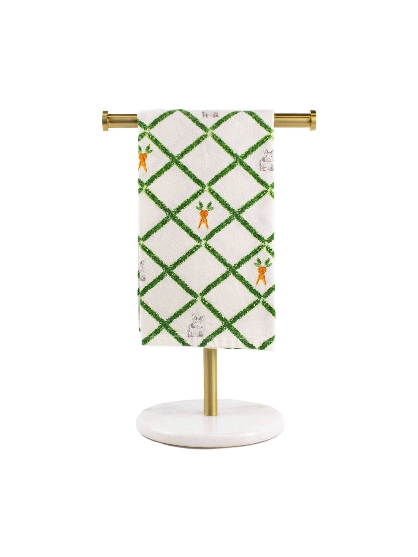Boxwood Trellis Bunny Hand Towel Cream/Multi 20x28